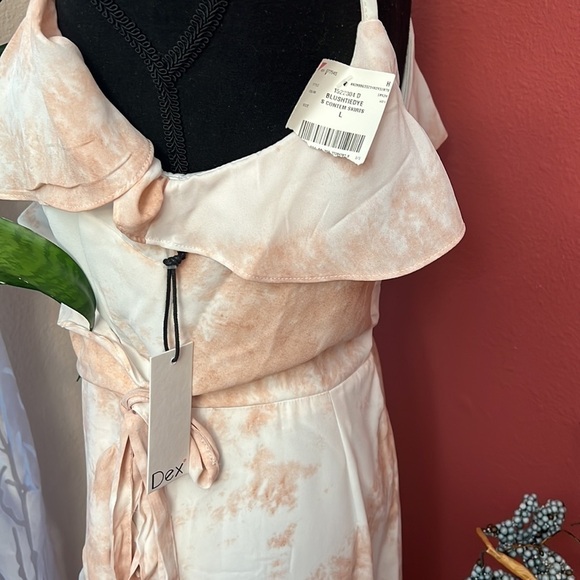 NEW Dex Blush Tie Dye Wrap Maxi Dress - Picture 10 of 10
